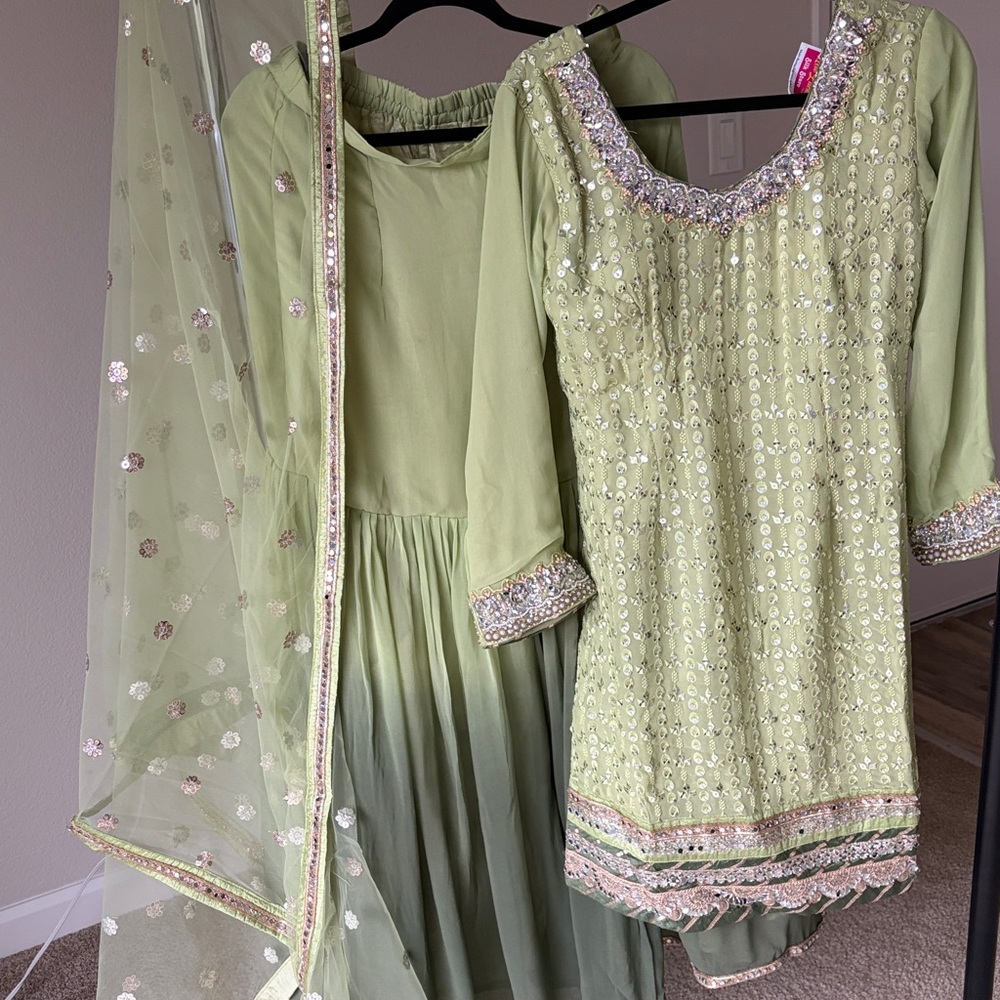 Brand new Indian party outfit Embellished Details indian sharara suit